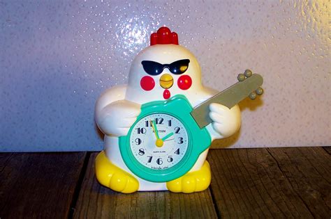 chicken guitar alarm clock.
